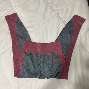 Gymshark Gray and Pink Leggings